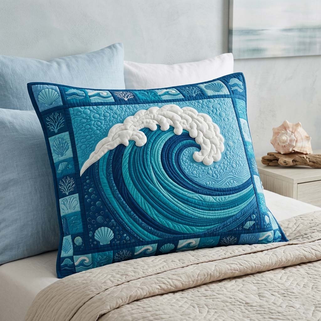 Ocean Wave Bedding Pillow Case GFTOQM3782