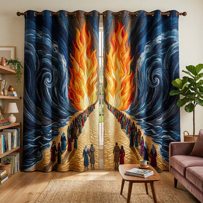 Exodus Fire Quilted Curtains GFTOQM3837