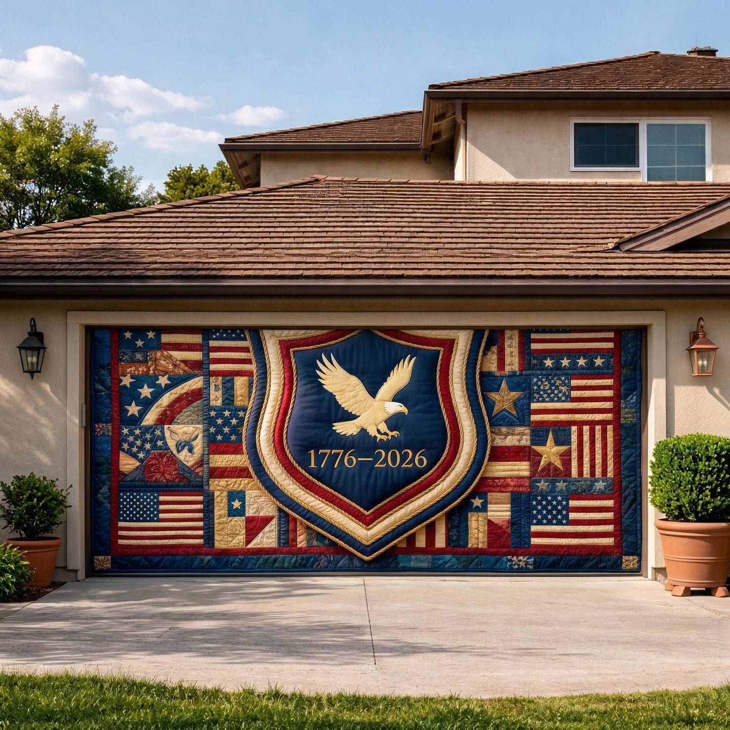 Eagle Shield Garage Door Banner GFTOQM3864