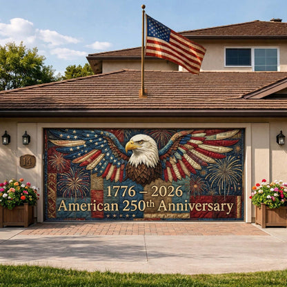 Anniversary Eagle Garage Door Banner GFTOQM3869
