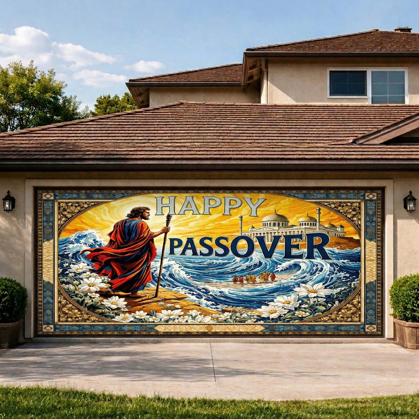 Moses Waves Garage Door Banner GFTOQM3870