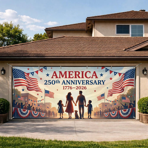 Liberty Shield Garage Door Banner GFTOQM3936