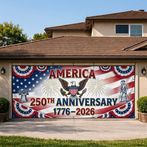 Freedom Wings Garage Door Banner GFTOQM3938