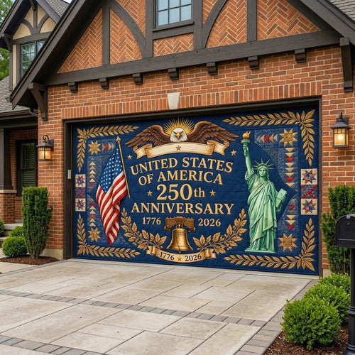 Statue Anniversary Garage Door Banner GFTOQM3962