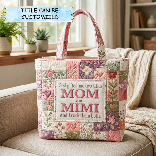 Patchwork Blossom Quilted Tote Bag QTCUZ GFTOQM3965