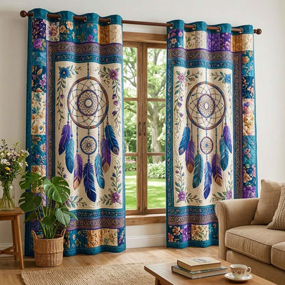 Floral Dream Quilted Curtains GFTOQM3994