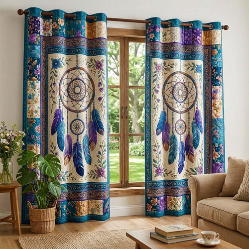 Floral Dream Quilted Curtains GFTOQM3994