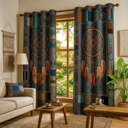 Tribal Dream Quilted Curtains GFTOQM3995