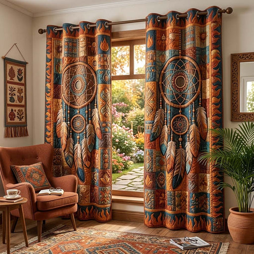Flame Dream Quilted Curtains GFTOQM3997