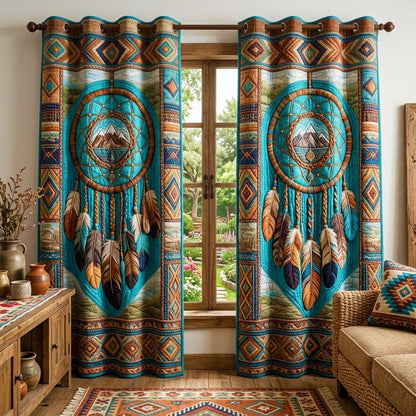 Mountain Dream Quilted Curtains GFTOQM3999