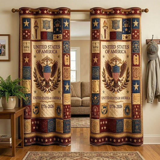 Herritage Patch Quilted Curtains GFTOQM4025
