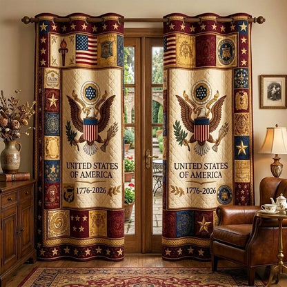 Herritage Patch Quilted Curtains GFTOQM4027
