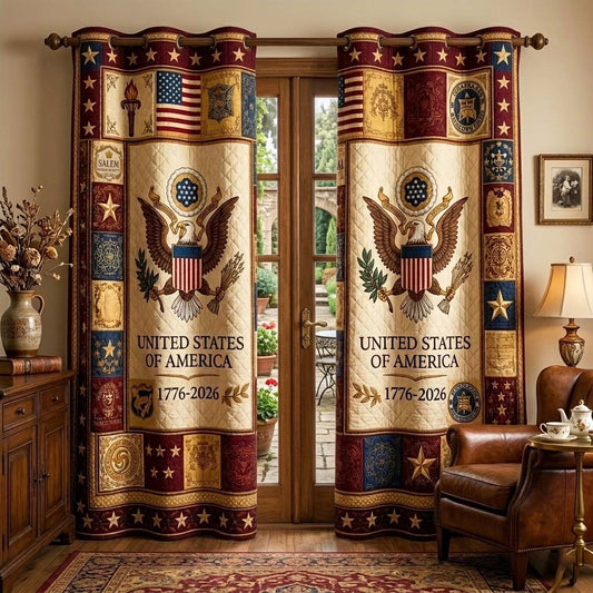 Herritage Patch Quilted Curtains GFTOQM4027