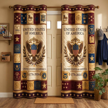 Herritage Patch Quilted Curtains GFTOQM4030