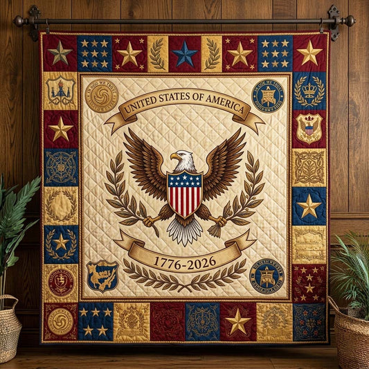 Herritage Patch Quilted Blanket GFTOQM4045