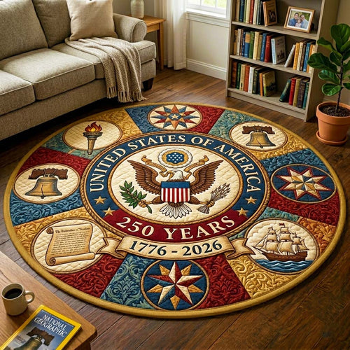 Heritage Seal Quilted Round Mat GFTOQM4059