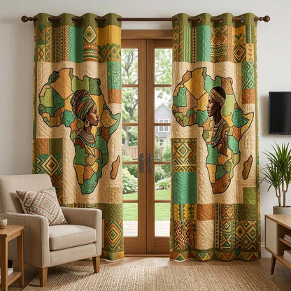 Africa Legacy Quilted Curtains GFTOQM4089