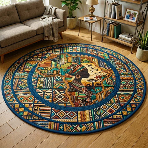 Africa Legacy Quilted Round Mat GFTOQM4097