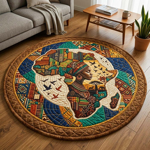 Africa Legacy Quilted Round Mat GFTOQM4098