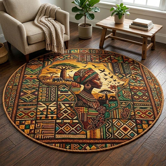 Africa Legacy Quilted Round Mat GFTOQM4100
