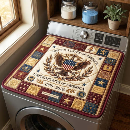 Herritage Patch Quilted Washer and Dryer Cover GFTOQM4140