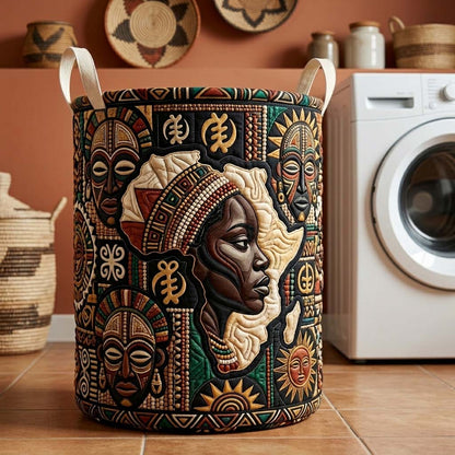 Tribal Legacy Quilted Laundry Basket GFTOQM4167