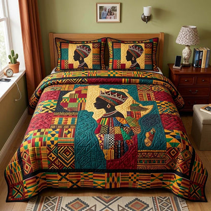 Royal Silhouette 3-Piece Quilted Bedding Set GFTOQM4174