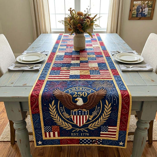 Eagle Anniversary Quilted Table Runner GFTOQM4230