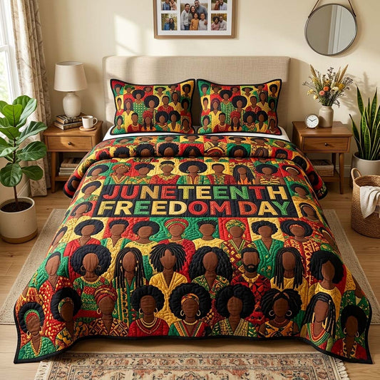 Unity Portrait 3-Piece Quilted Bedding Set GFTOQM4234