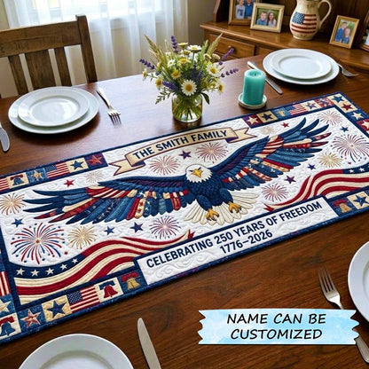 America 250th Anniversary Quilted Table Runner QTCUZ GFTOQM4326