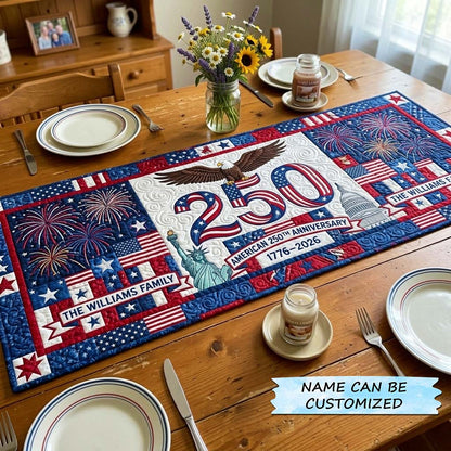 America 250th Anniversary Quilted Table Runner QTCUZ GFTOQM4328