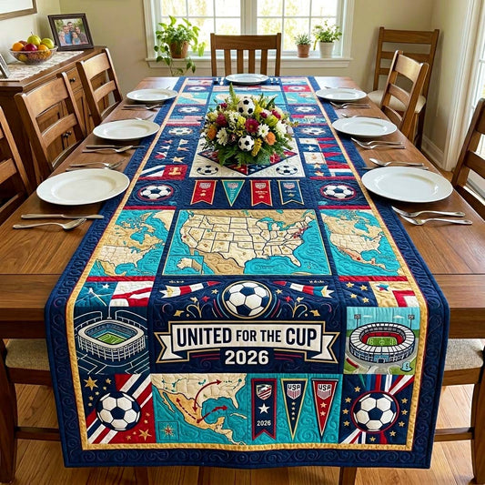 United for the Cup Quilted Table Runner GFTOQM4345