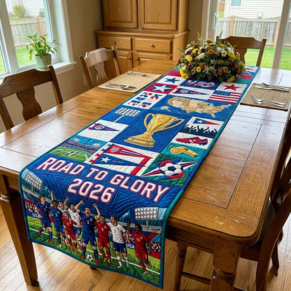 Road to Glory Quilted Table Runner GFTOQM4347