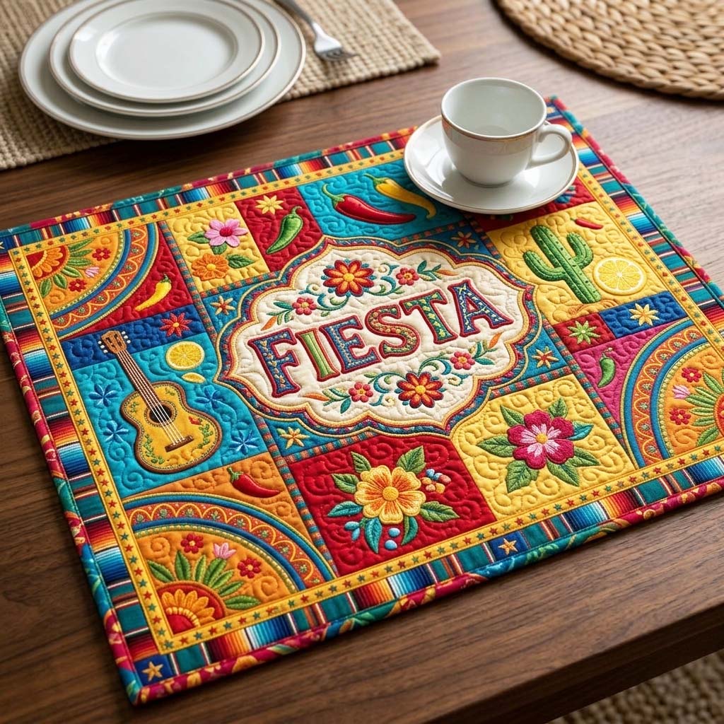 Cinco de Mayo Quilted Placemat GFTOQM4393