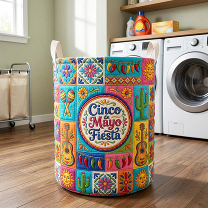 Fiesta Mosaic Quilted Laundry Basket GFTOQM4492
