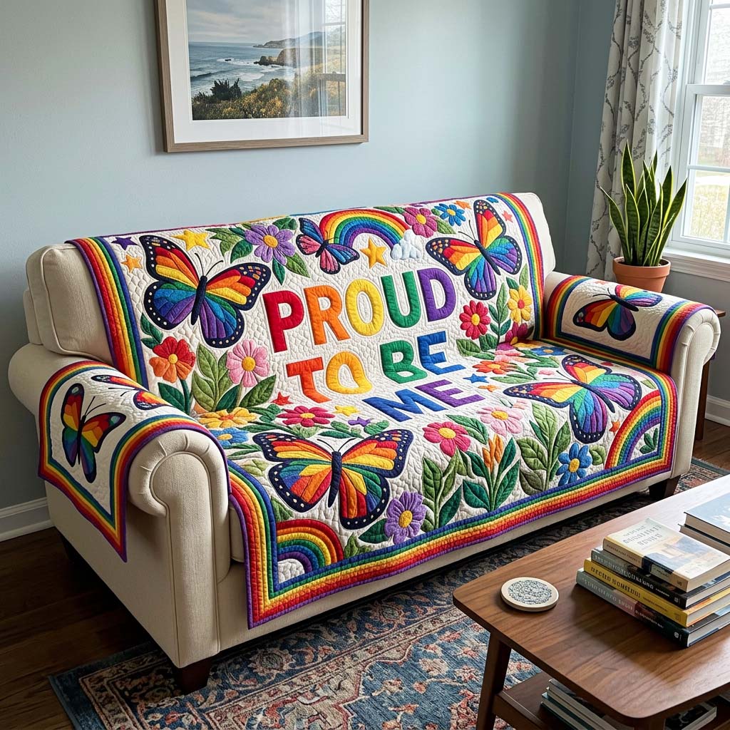 Proud Me Quilted Sofa Cover GFTOQM4558