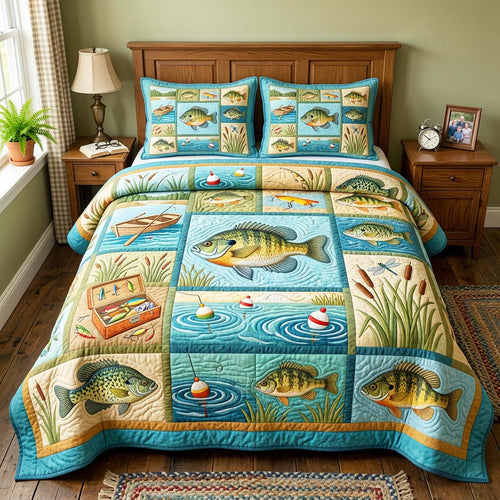 Lake Bass 3-Piece Quilted Bedding Set GFTOQM4570