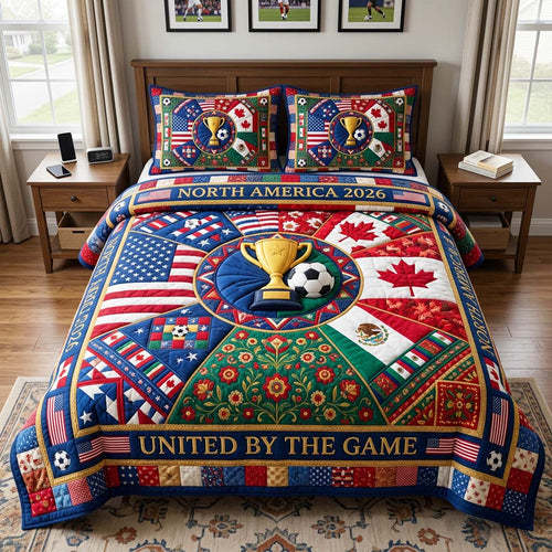 Unity Trophy 3-Piece Quilted Bedding Set GFTOQM4581