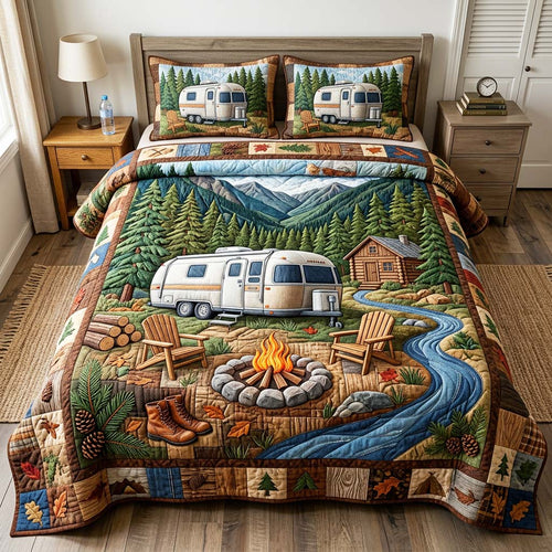 Trailer Camp 3-Piece Quilted Bedding Set GFTOQM4722