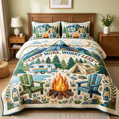 Mountain Camp 3-Piece Quilted Bedding Set GFTOQM4726