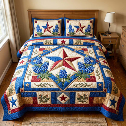 Lone Star 3-Piece Quilted Bedding Set GFTOQM4727
