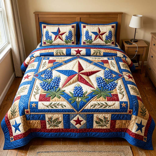 Lone Star 3-Piece Quilted Bedding Set GFTOQM4727