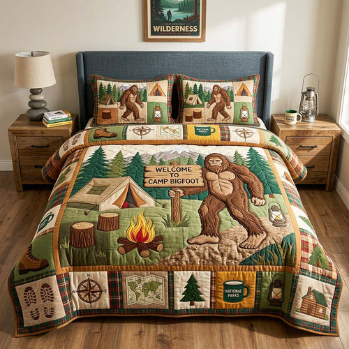 Camp Welcome 3-Piece Quilted Bedding Set GFTOQM4745