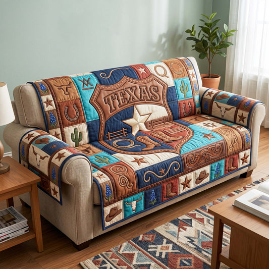 Western Legacy Quilted Sofa Cover GFTOQM4878