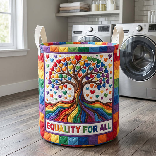 Harmony Tree Quilted Laundry Basket GFTOQM4889