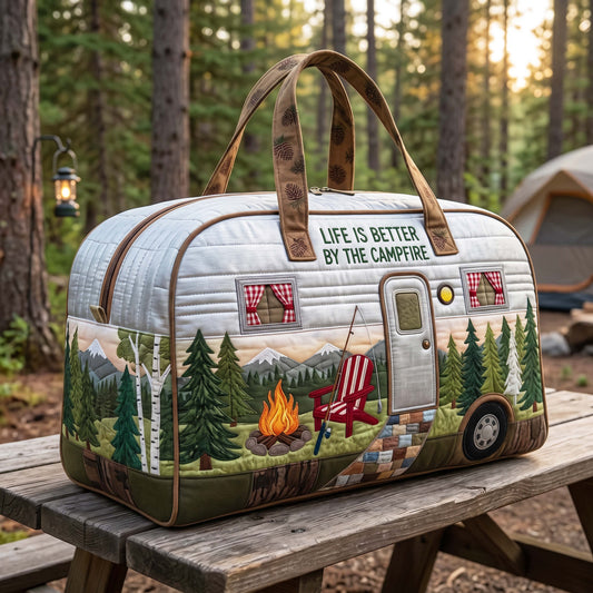 Fireside Cabin Quilted Duffle Bag GFTOQM4895