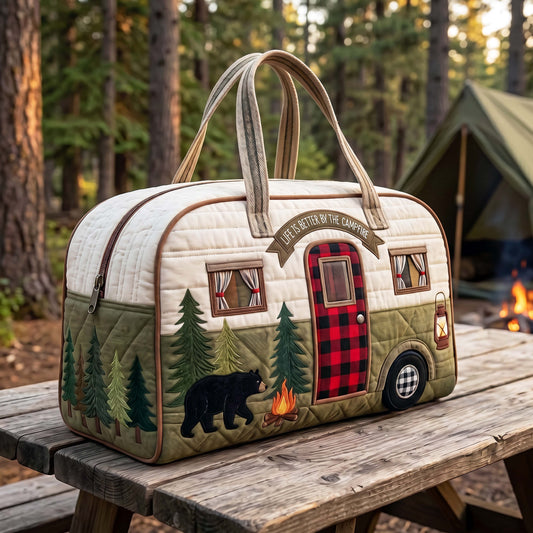 Bear Retreat Quilted Duffle Bag GFTOQM4896