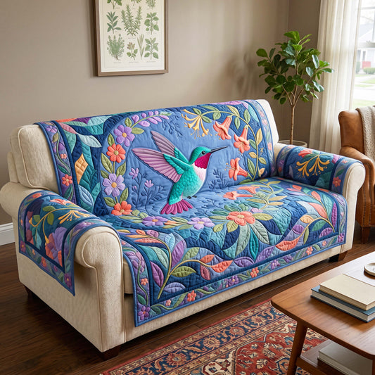 Midnight Nectar Quilted Sofa Cover GFTOQM4913