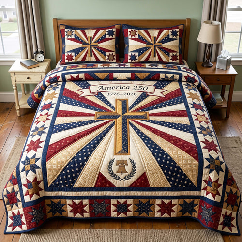 Liberty Rays 3-Piece Quilted Bedding Set GFTOQM4932