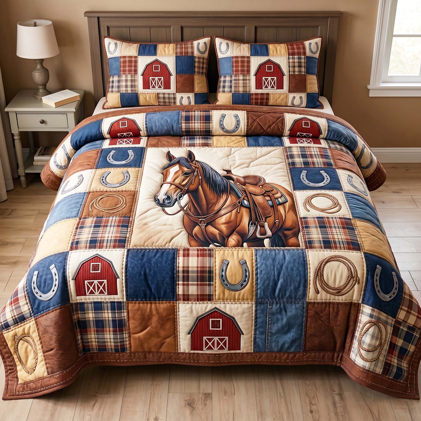 Barnside Rider 3-Piece Quilted Bedding Set GFTOQM4940